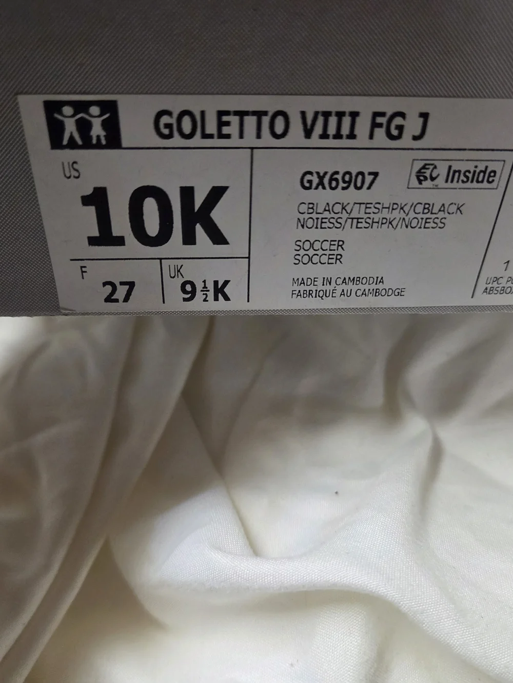 adidas baby size